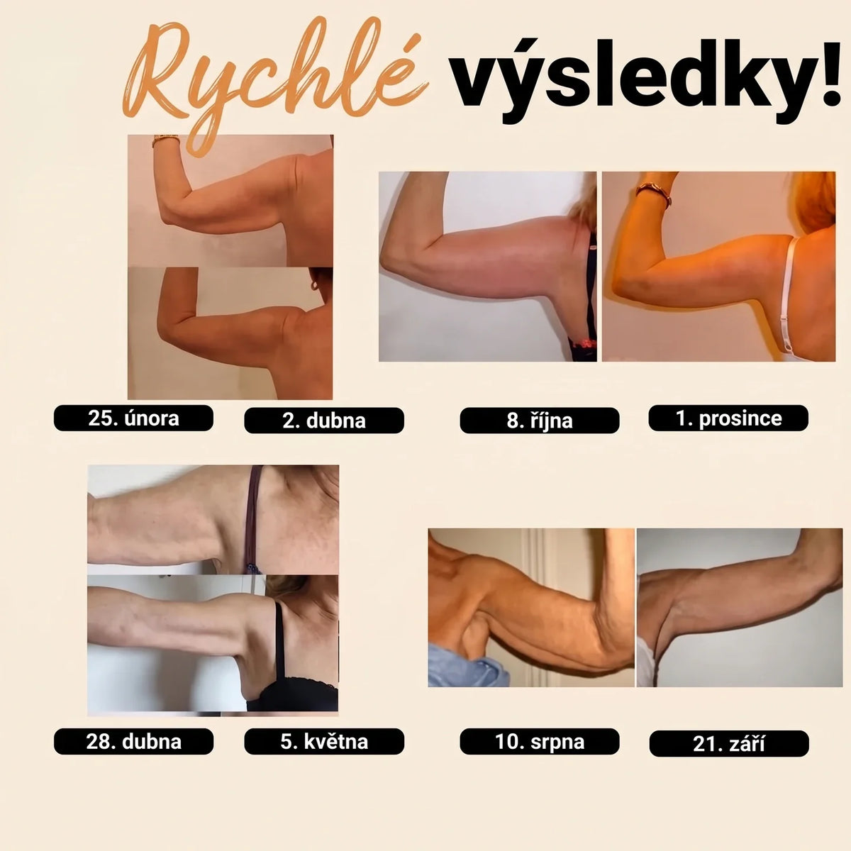 Rychlé výsledky, před a po